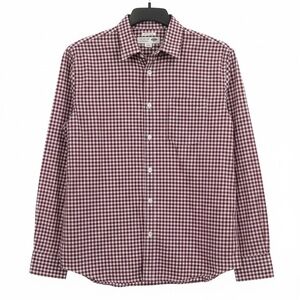 Men's Checkered Shirt - Red Large